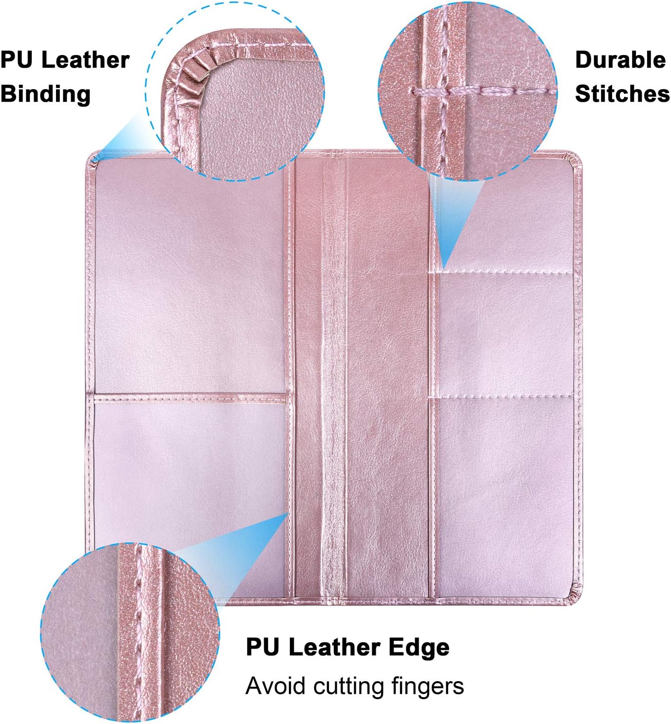 wisdompro Car Document Wallet, PU Leather Car Registration and Insurance Holder - Image 4