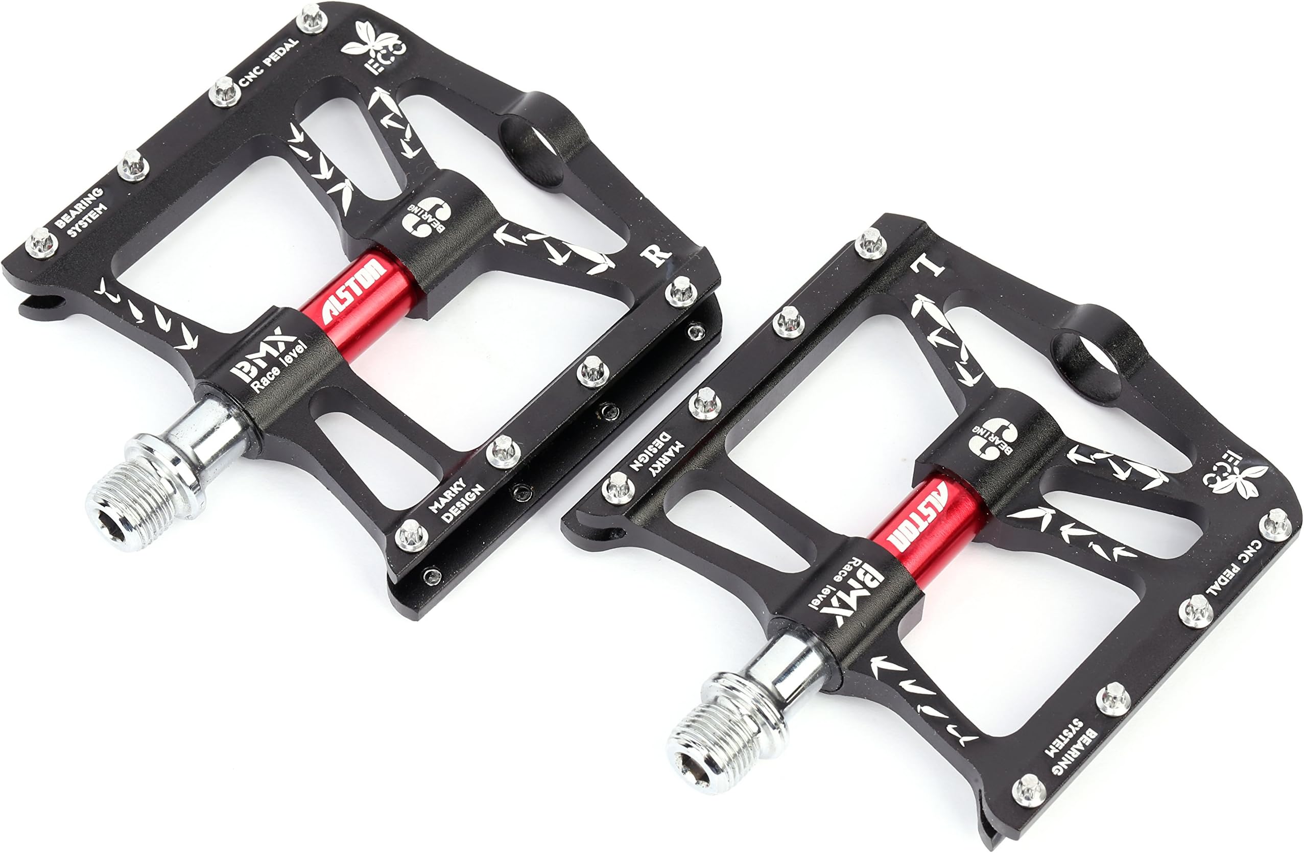 Alston Mountain Bike Pedals Cr-Mo CNC Machined 9/16 Cycling Sealed 3 Bearing Pedals