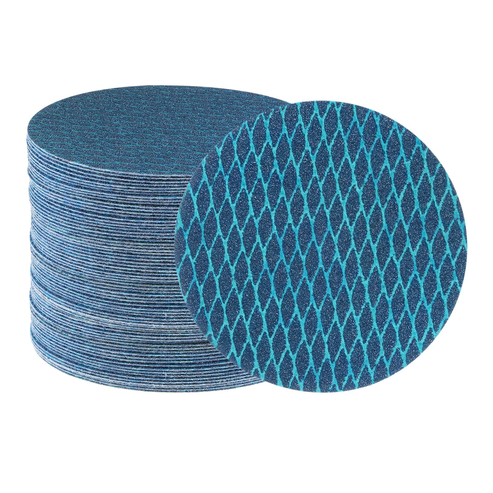 uxcell 70pcs Diamond Shape Sanding Discs 5 Inch 80 Grit Hook and Loop Woodworking Automotive Finishing Discs Sandpaper Pads for Random Disc Sander Orbital Sander