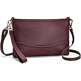 befen Genuine Leather Wristlet Wallet for Women Soft RFID Leather Clutch Purse with Built in Wallet Trendy Crossbody Bag