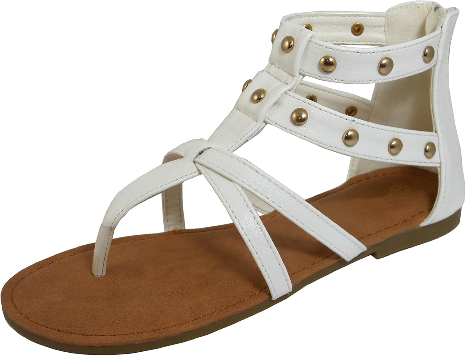 studded flat gladiator sandals