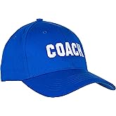 Coach | Carolina Blue Coaching Baseball Hat, Men Women Team Cap