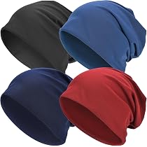 Century Star Unisex Slouchy Beanie Hat – Thin Cotton Skull Cap For Sleep, Daily Wear, Travel – Royal Blue