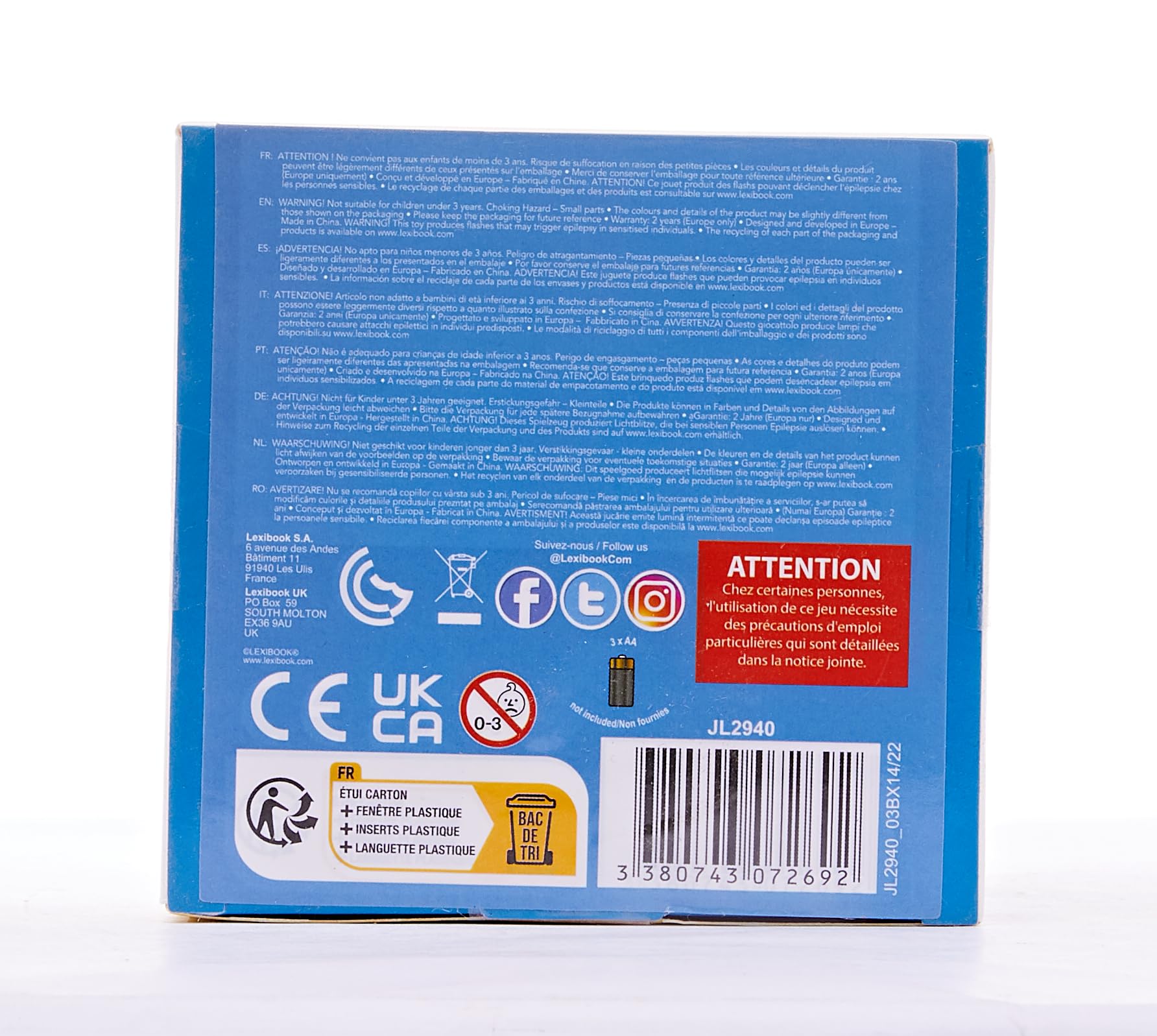 Lexibook Cyber Arcade Portable Retro Game Console, 200 Games, 2.8’’ LCD Colour Screen, Compact, Battery Operated, Blue/Green, JL2940