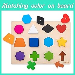 Magnetic Wooden Educational Shape Puzzle - Learn