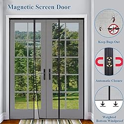 Door Net Screen with Magnet 235x250cm Door Mesh