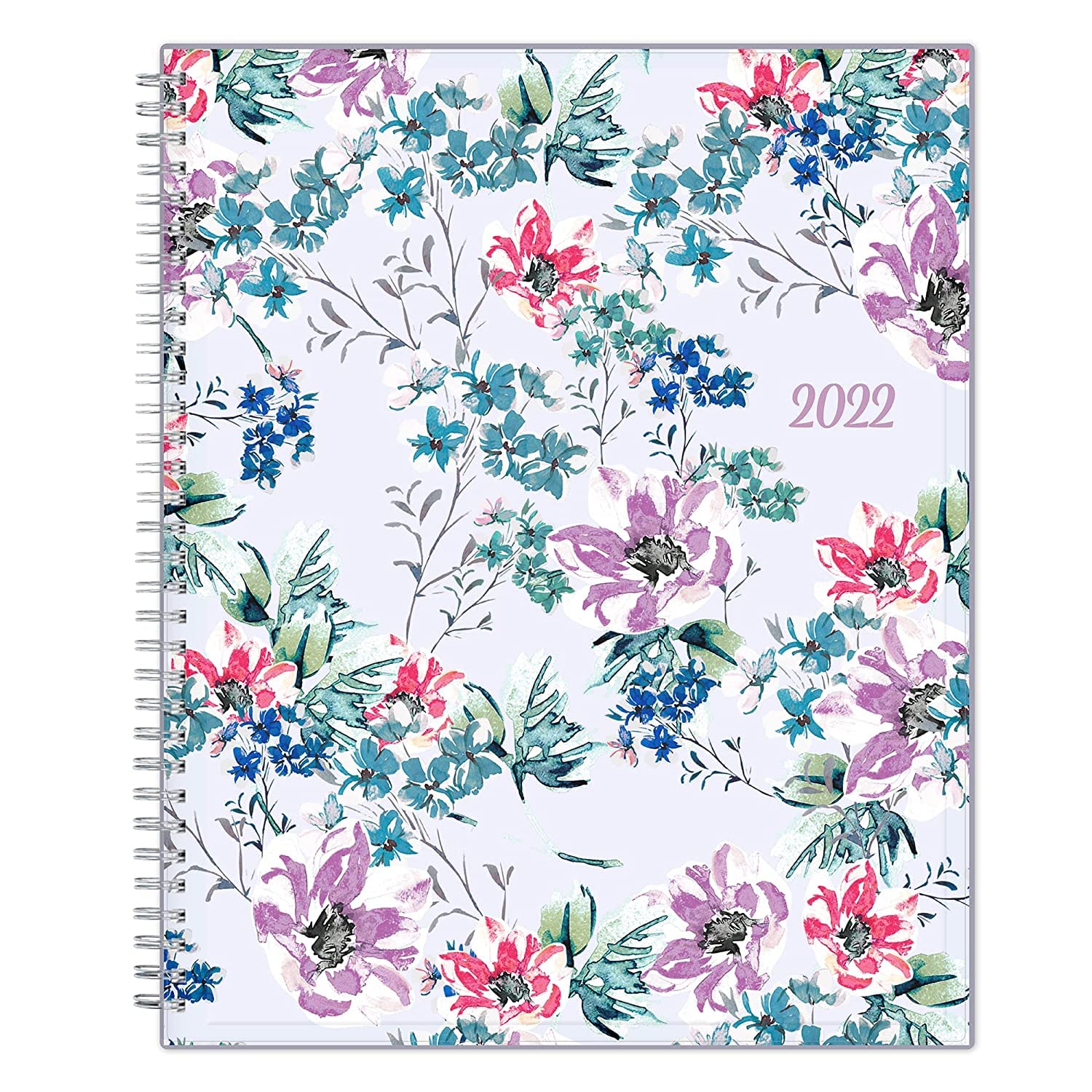 Blue Sky 2022 Weekly & Monthly Planner, 8.5" x 11", Flexible Cover, Wirebound, Laila (137273-22)