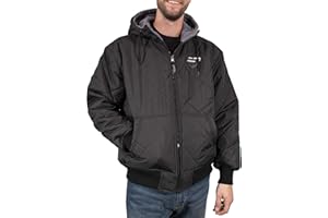 Freeze Defense Men's Fleece Lined Quilted Winter Jacket Coat