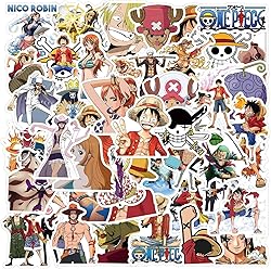 50pcs Cartoon Japanese Anime One Pice Stickers for