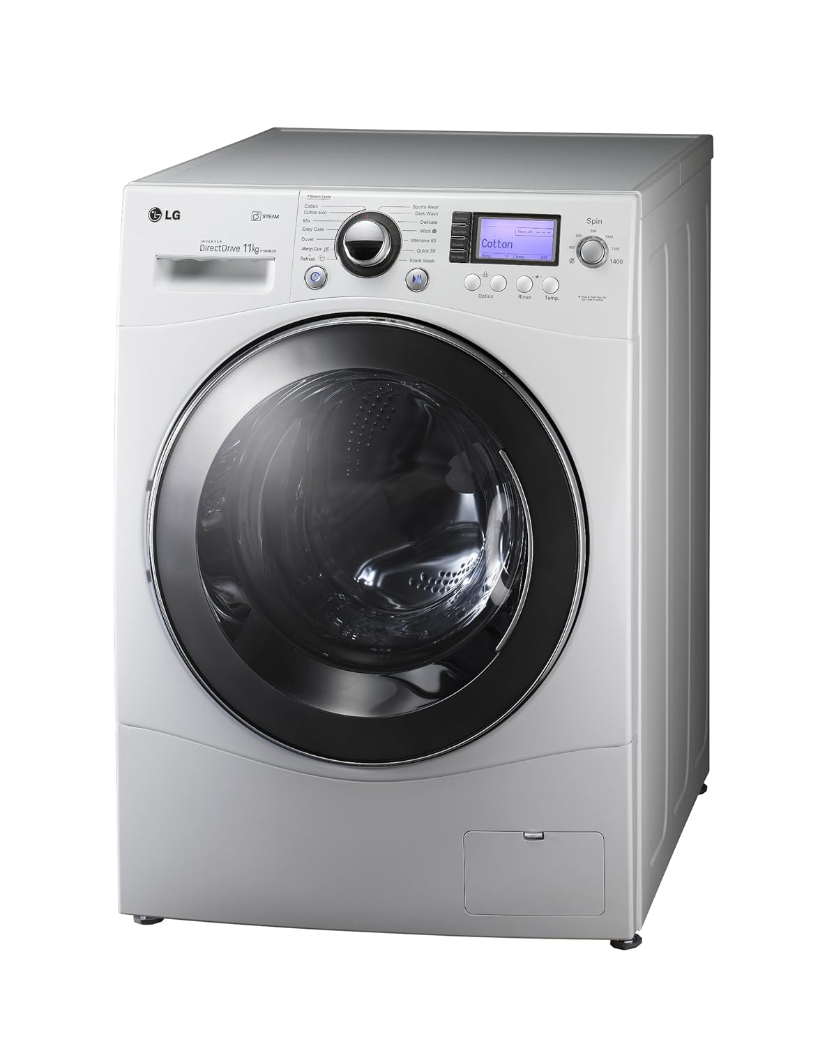 LG F1443KDS 1400rpm 11kg Steam Direct Drive Washing Machine White [Energy  Class A+++]