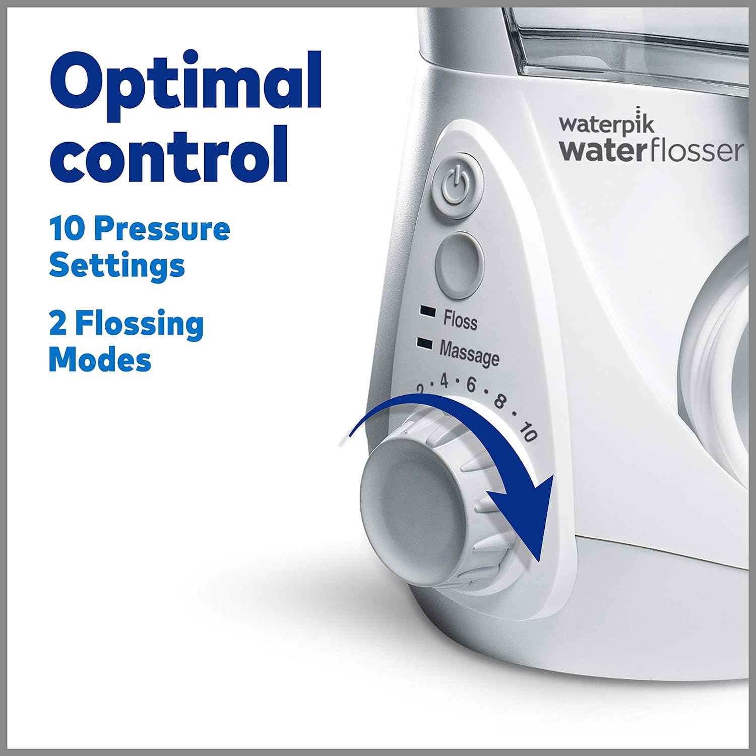 Waterpik WP-660 Water Flosser Electric Dental Countertop Professional Oral Irrigator For Teeth, Aquarius, White: Beauty