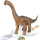 BCP Walking Dinosaur Brachiosaurus Long Neck Toy Figure with Lights, Sounds, Real Movement