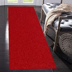 Home Queen Solid Color Custom Size Runner Area Rug