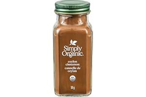 Simply Organic Ground Ceylon Cinnamon, Certified Organic - 59g Glass Bottle - Cinnamomum verum J. Presl, Spice
