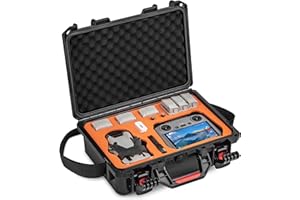 STARTRC Mini 4 Pro Case Waterproof Carrying Case for DJI Mini 4 Pro/Mini 3 pro/Mini 3 Accessories - Fits for DJI RC 2/RC-N2, 