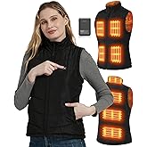 FERNIDA Women's Heated Vest with Battery Pack USB Electric Heating Clothes Lightweight Heated Vest for Winter Warm