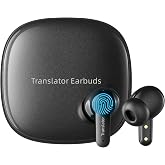 ANFIER Offline AI Translator Earbuds M3 Language Translator Device Translation Earbuds Real Time Support 144 Languages No Subscription Required (with Lifetime Free Offline Translation Black)