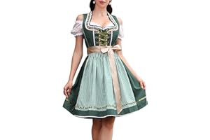 Clearlove Women's Oktoberfest Costume Dress Dirndl Dresses Women German Beer Costumes Outfit for Carnival