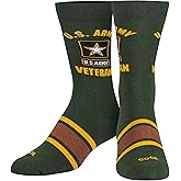 Cool Socks, US Army Veteran, Mens Womens Crew, Funny Graphic Print, Large