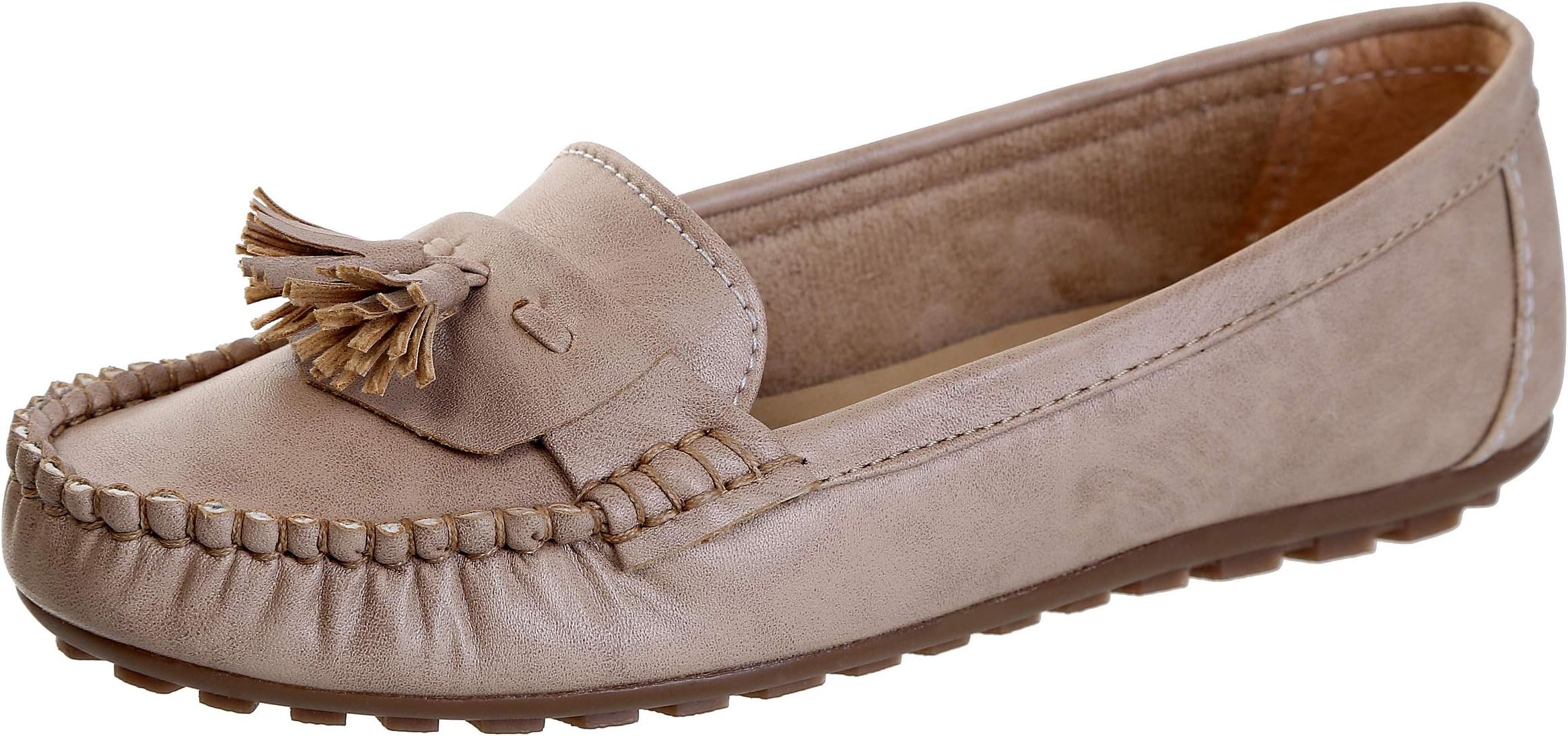 CatBird Womens and Girls Faux Leather Loafers,Casual Loafers,Casual Shoes,Walking Loafers,Lightweight Loafers and Dailywear Loafers