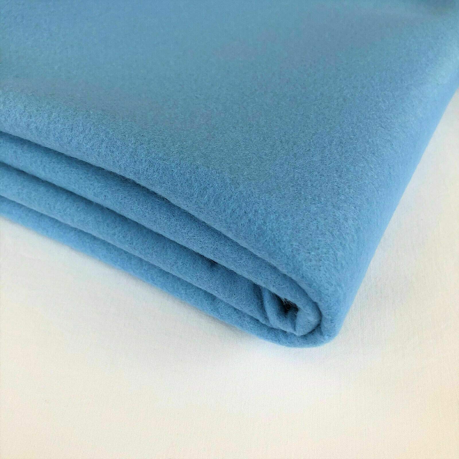 Textile Station Craft Felt Fabric Acrylic Material Art Sewing Festive Decorations 150cm Wide Multi Purpose Fabric Available in 10 Colours (Kingfisher, 1 Meter)
