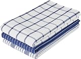 Penguin Home Set of 3 100% Cotton Kitchen Towels 50x70 cm White Blue view 6