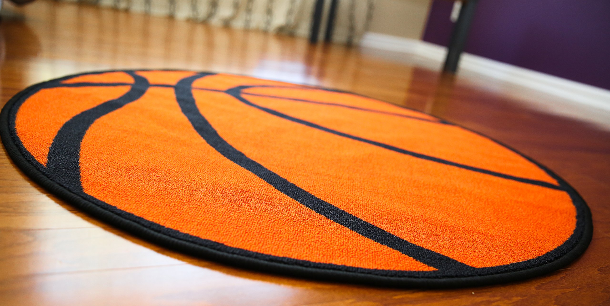 Furnishmyplace Basketball Round Kids Rug Size 3'3" Round