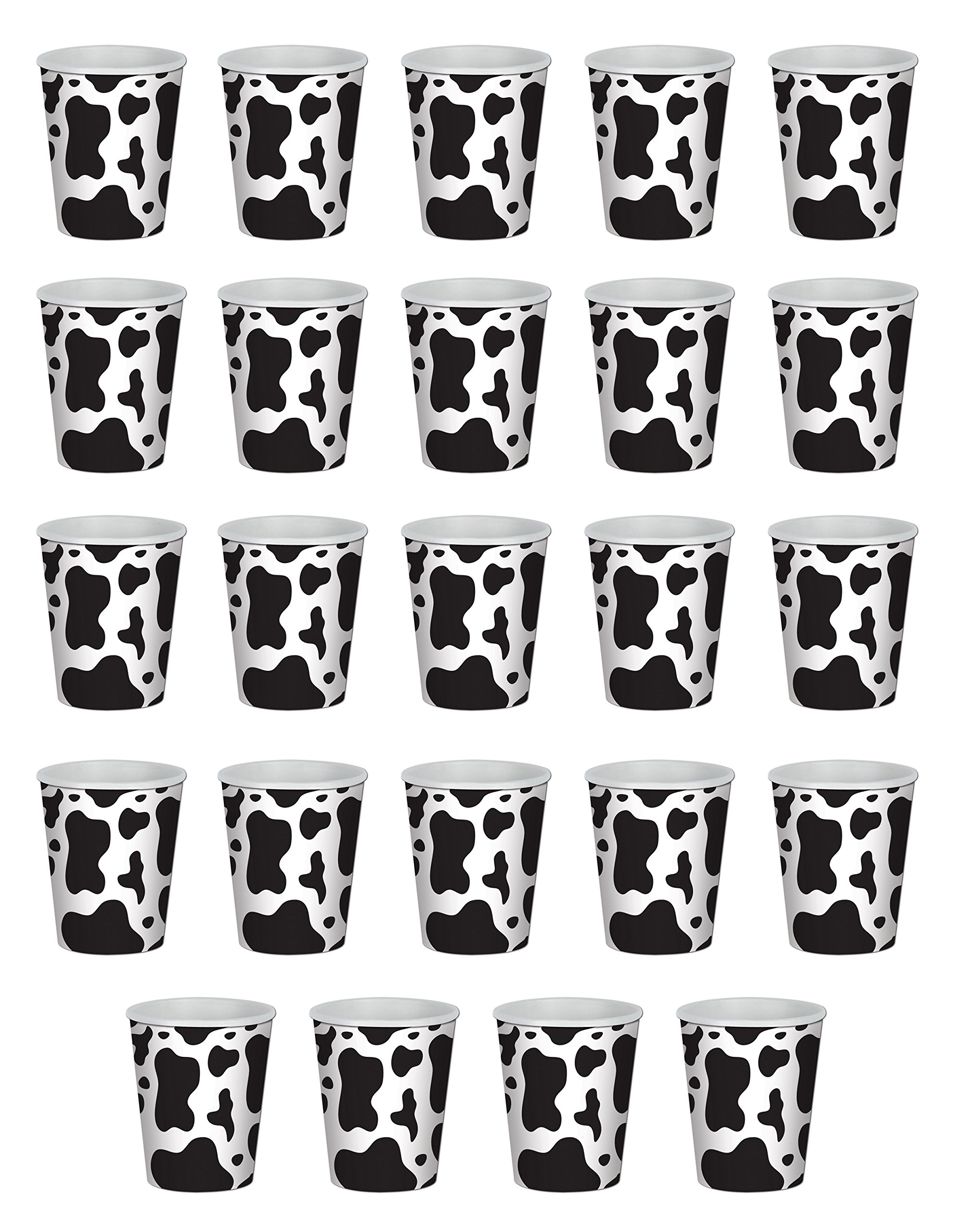 Beistle Beverage Cups, Paper, Black/White