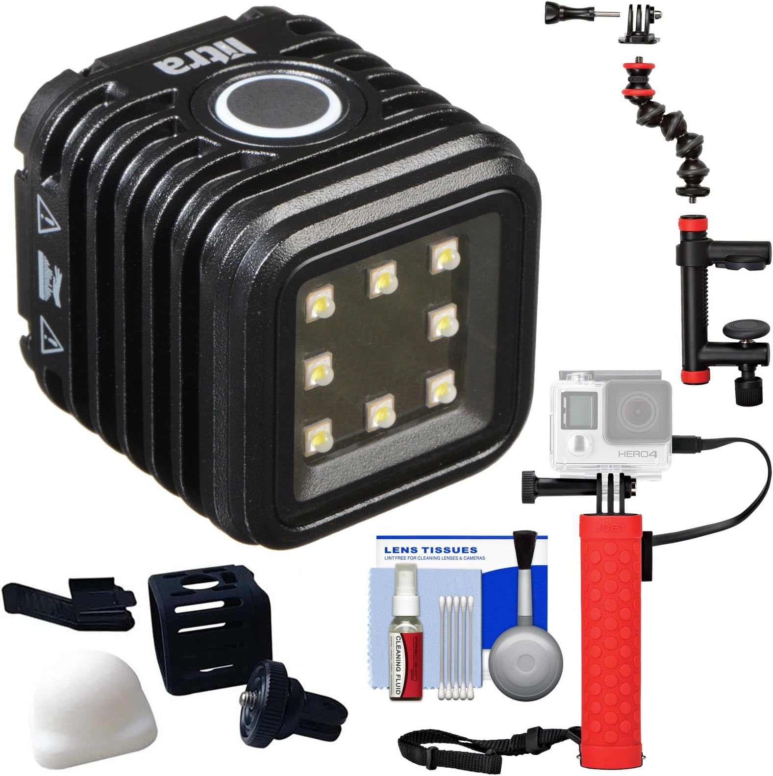 Litra LitraTorch LED Video Light with Battery Hand Grip + Clamp & GorillaPod Arm + Kit