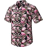 Hawaiian Shirt for Men Casual Summer Short Sleeve Beach Vacation Aloha Hawaii Button Down Shirt Holiday