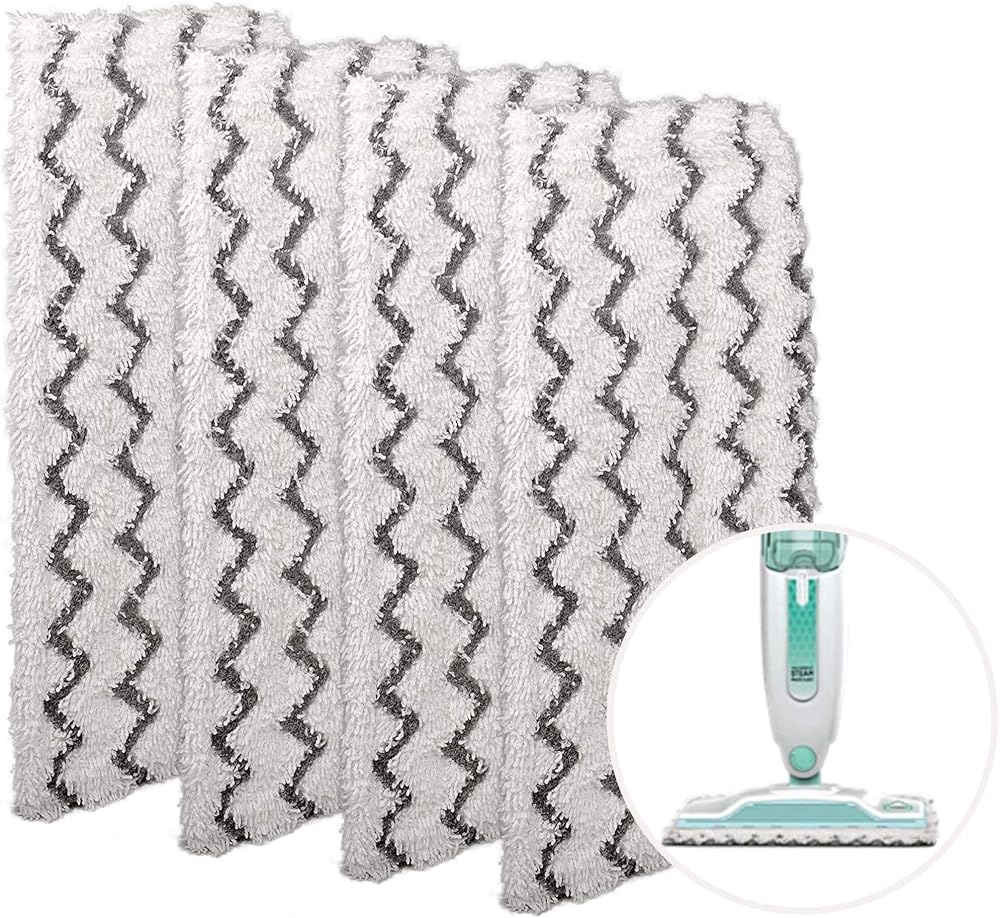 Zeltauto Steam Mop Pads for Shark S1000UK and BEL01097 4 Pack
