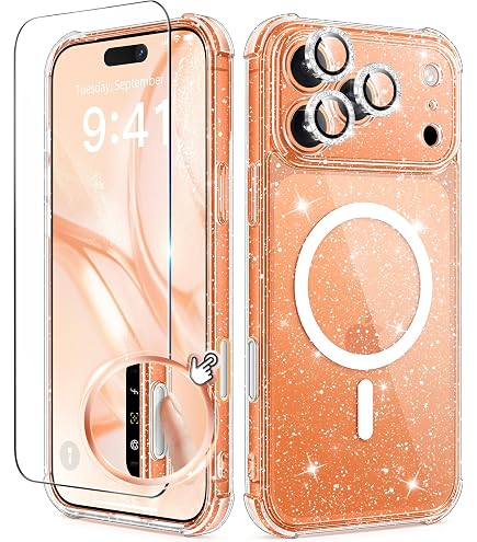 Custodia Magnetica Per IPhone 14 Pro Max + Vetri + Protezione Fotocamera – 5 In 1 Trasparente - 2