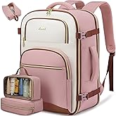 LOVEVOOK Travel Essentials Carry on Backpack 40L Travel Backpack for Women Men,Waterproof TSA Personal Item Travels Bag Airline Flight Approved,Large Carry on Luggage Laptop Backpack with Packing Cube