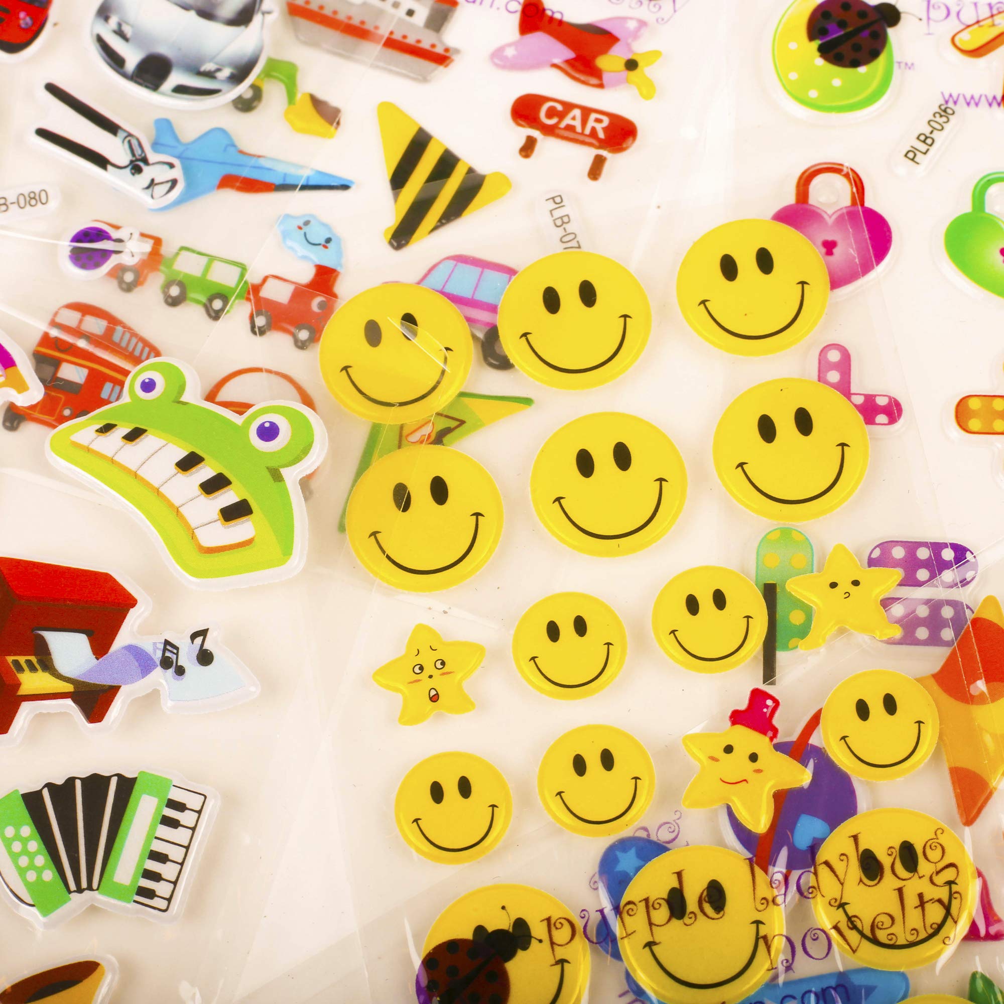 80 Different Sticker Sheets Kids & Toddlers Puffy Stickers Mega Variety