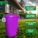 Neat. 90L Large Purple Plastic Bin with Lid, Heavy Duty Indoor Outdoor view 4