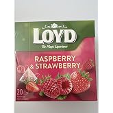 Loyd Fruit Tea Raspberry &amp; Strawberry Flavored, 20 teabags (Pack of 2)