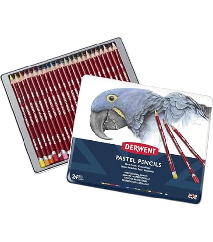 Amazon.com: Derwent 72 Pastel Pencil Metal Tin Set