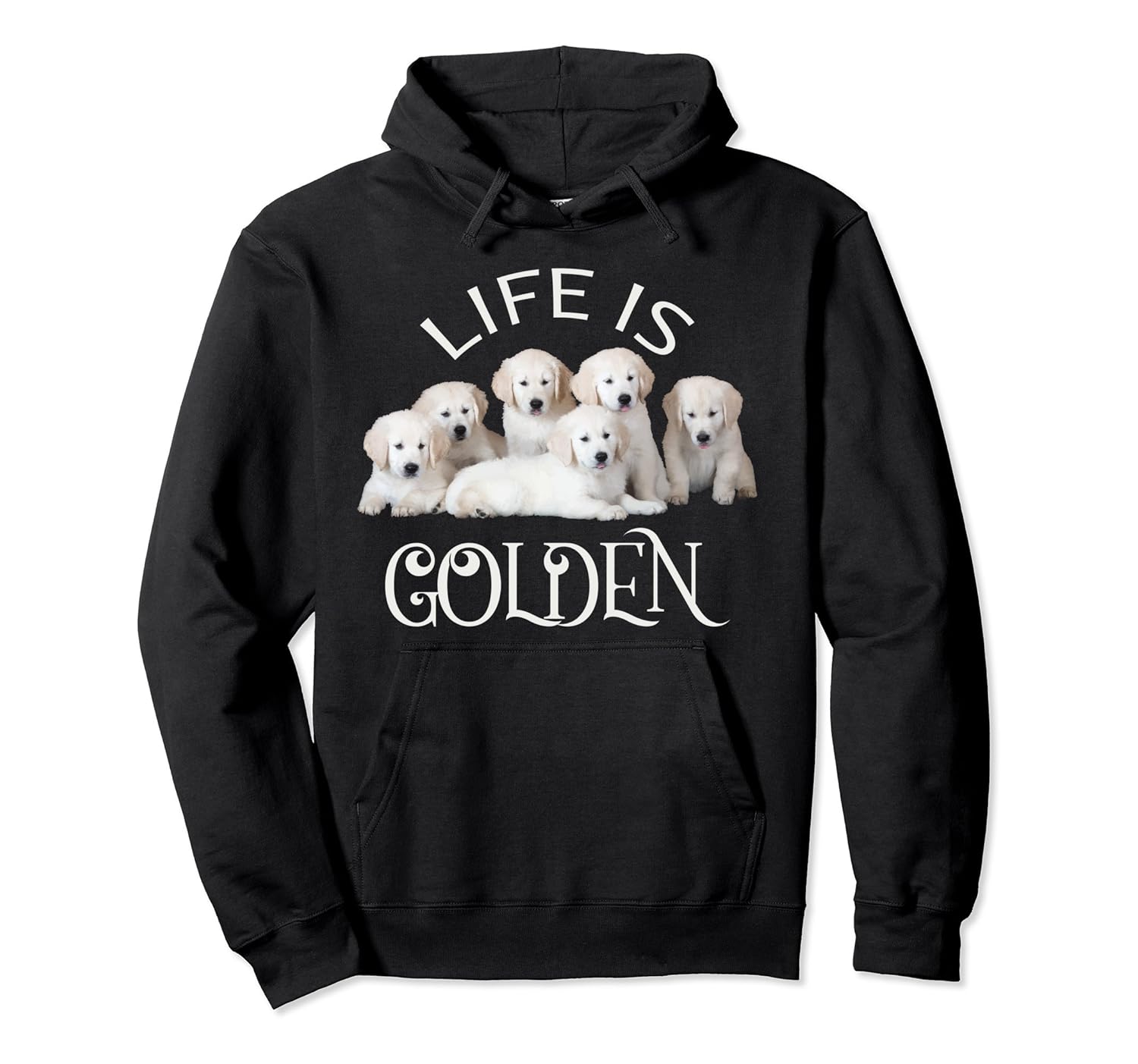 Life Is Golden Retriever Hoodie Sweatshirt For Dog LoversAZP anzpets