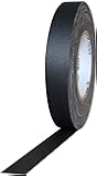 1" Width ProTapes Pro Gaff Premium Matte Cloth Gaffer's Tape With Rubber Adhesive, 11 mils Thick, 55 yds Length, Black (Pack of 1)