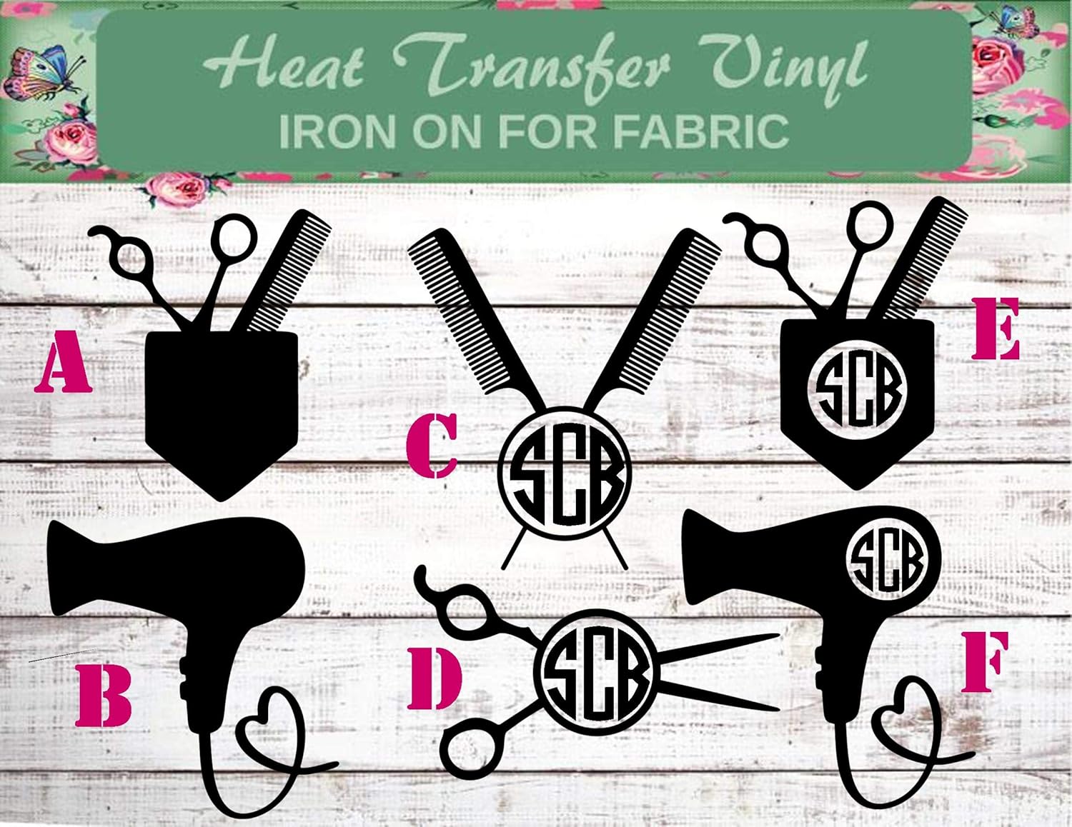 Amazon Com Stylist Monogram Iron On Hair Monogram Iron On Hair