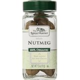 The Spice Hunter Nutmeg, Whole, Organic, 1.8-Ounce Jar