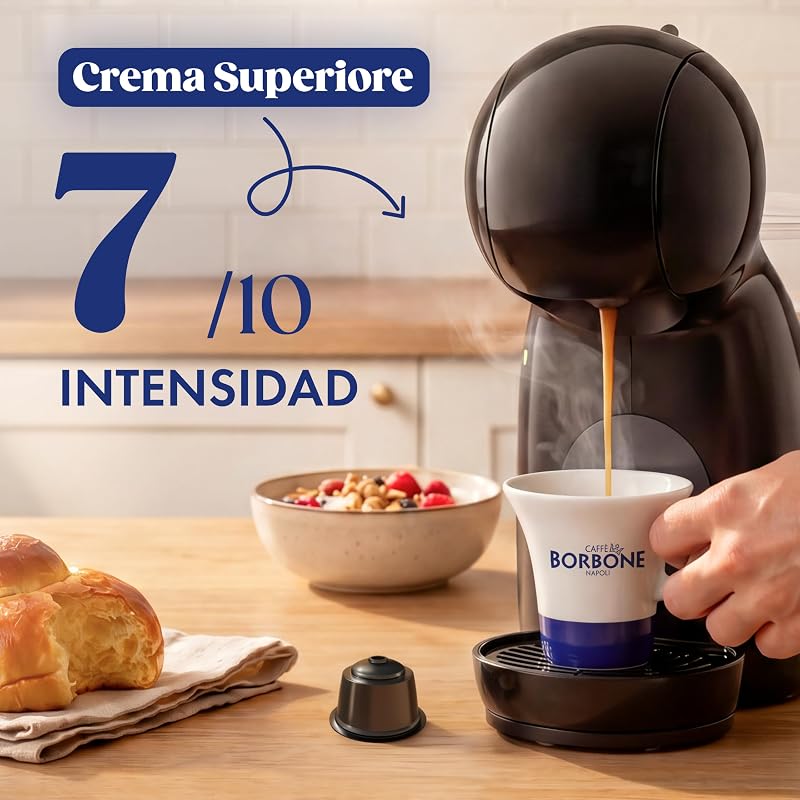 Crema Superiore - 64 cápsulas de café - Potentes e refinadas - Compatível com máquinas® de café Nescafè®* Dolce Gusto*