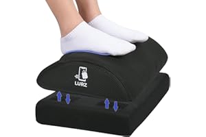 Ergonomic Foot Rest Under Desk for Office desk accessories – Adjustable Height Memory Foam Foot Stool Under Desk for home Off