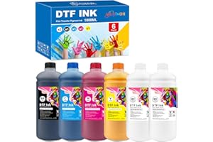 Compatibile DTF Ink Bottles 1000ML 6 Pack for 1800 805 1390 4720 3200 600 7 5 5113 1430 800 400 408 640 600 608 800 5000 6000