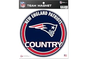 Rico Industries NFL New England Patriots 8" Round Magnet
