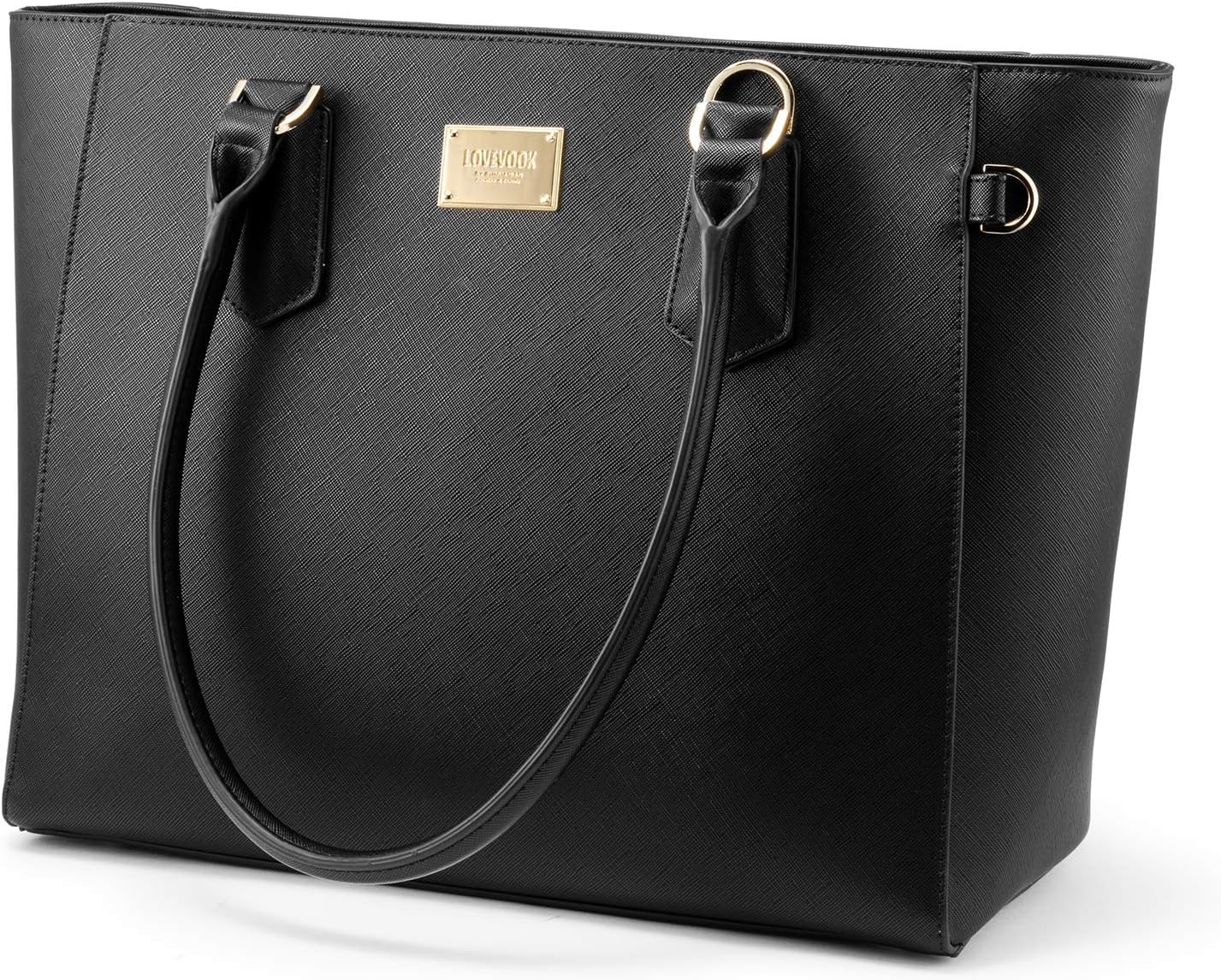 LOVEVOOK Laptop Bag for Women Leather Computer Bag Classic