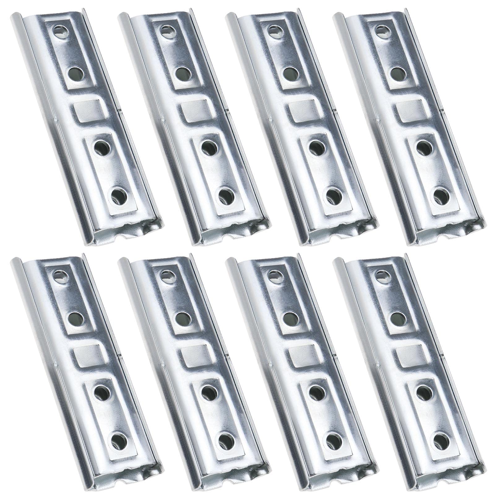 EMSea 8 Pairs Headboard Panel Wall Fixing Brackets Heavy Duty Interlocking Hangers Furniture Connector Metal Sectional Sofa Interlocking Connector for Sofa Bed