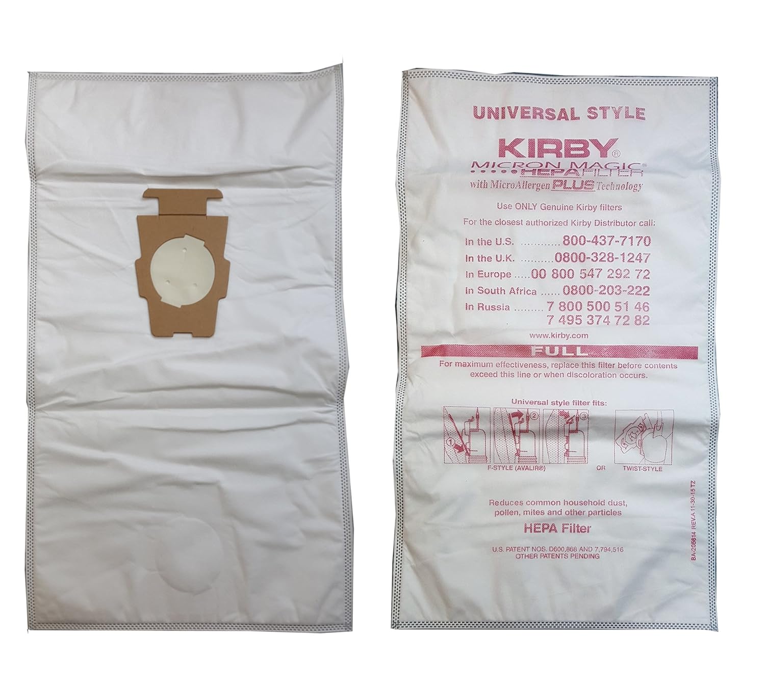 Kirby Micron Magic Micro Allergen Plus HEPA Vacuum Filter Bags Package