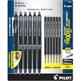 PILOT FriXion Synergy Clicker Erasable Gel Ink Pens, 0.5mm, Black, 12-Pack | Refillable, retractable gel ink pens, extra fine point 0.5 mm for clean writing, erasable gel pens for notes and planners