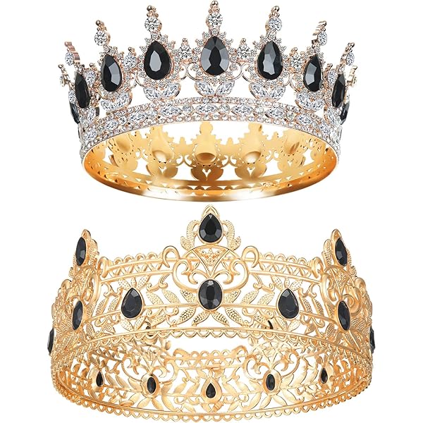 Chapeau Couronne De Roi Pour Enfants, Accessoire De Fête Pour Adultes Et Enfants, Costume De Cosplay, Bleu